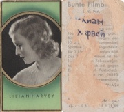 марка ( Briefmarken) артист Лилиан Харвей 